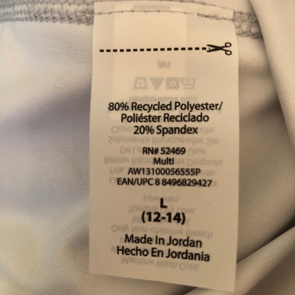 ATHLETIC WORKS Biker Shorts Size Medium 8-10 Womens Camouflage Pull On Grays New - Picture 6 of 10